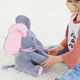 peek a boo elephant pink