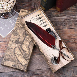 Calligraphy Feather Pen Set - Gift Box  [Limited Edition] - Gift Noble 