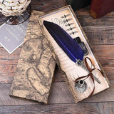 Calligraphy Feather Pen Set - Gift Box  [Limited Edition] - Gift Noble 
