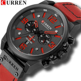 Chronograph Quartz Military Genuine Leather Watch - Gift Noble 