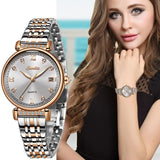 Rose Gold Women Watch Business Quartz Watch