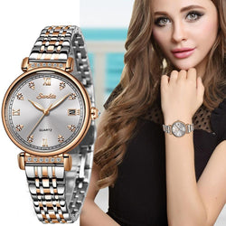 Rose Gold Women Watch Business Quartz Watch