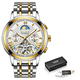 Luxury Automatic Mechanical Business Gold Watch
