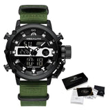 Dual Display Alarm Top Brand Luxury Quartz Watch - Gift Noble 