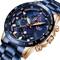 Luxury Sports Chronograph Quartz Watch