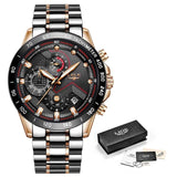 Luxury Sports Chronograph Quartz Watch