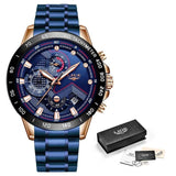 Luxury Sports Chronograph Quartz Watch