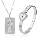 2pc Love Lock Bracelet - Gift Noble 
