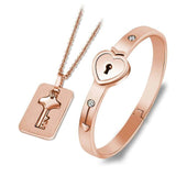 2pc Love Lock Bracelet - Gift Noble 