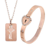 2pc Love Lock Bracelet - Gift Noble 