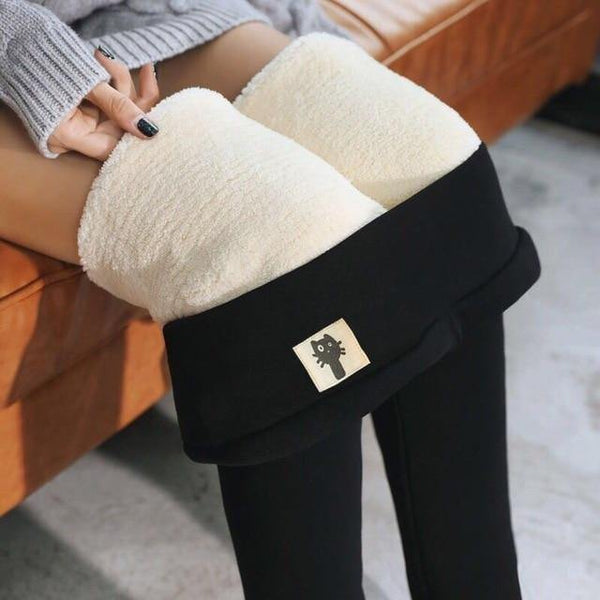Winter Warm Thick Cashmere Wool Leggings - Gift Noble 