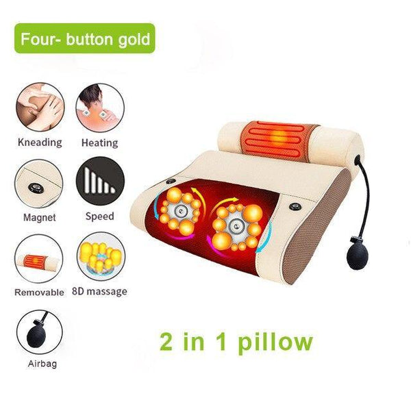 Pillow Heat Vibrator For Back Neck Massager - Gift Noble 