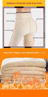 Winter Warm Thick Cashmere Wool Leggings - Gift Noble 