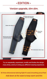 Winter Warm Thick Cashmere Wool Leggings - Gift Noble 