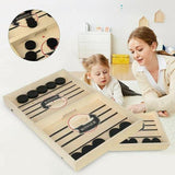 wooden table hockey game