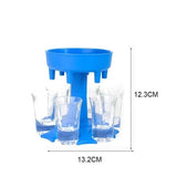 6 Shot Dispenser and Holder/Carrier Caddy Liquor Dispenser Party Gifts Drinking Games Shot Glasses Get The Party Started Faster!